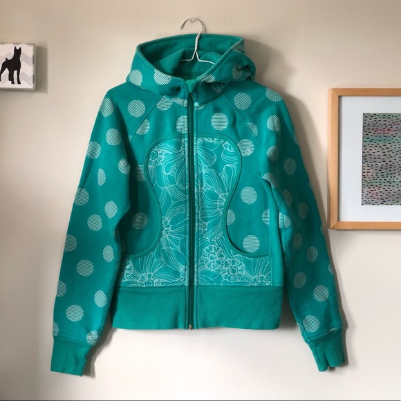 lululemon athletica Tops - Lululemon | Dots & flowers scuba hoodie